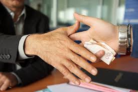 Une situation de corruption.